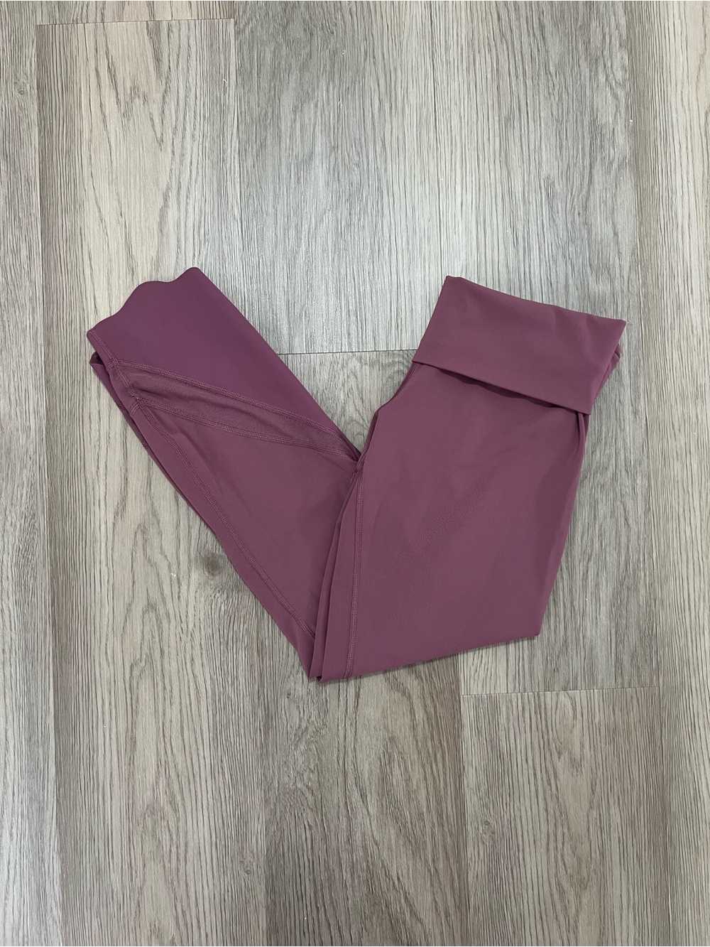 Lululemon Wunder Under Crop High Rise Roll Down Scallop Leggings Plumful